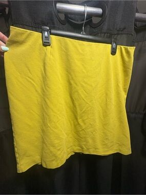 J. Jill Yellow Mini Skirt
